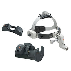 HEINE ML4 LED Headlight on Professional L Headband with 2 mPack UNPLUGGED & EN50 Wall Charger