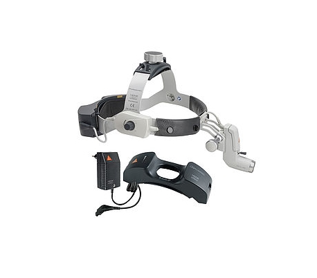 HEINE ML4 LED Headlight on Professional L Headband with HR 2.5x/420mm Loupes & mPack UNPLUGGED