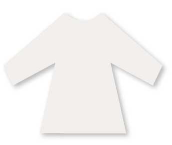 Halyard Protecta Gowns Long Sleeved with Back Opening - White. Pack of 10