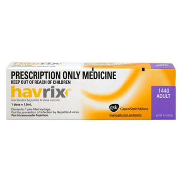 Havrix *S4* 1ml Prefilled Syringe.
