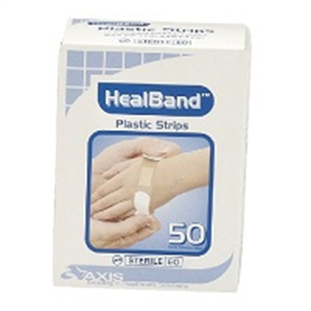 Healband Plastic Strips 50's 20mm x 72mm W/Proof,Sterile,Latex-Free