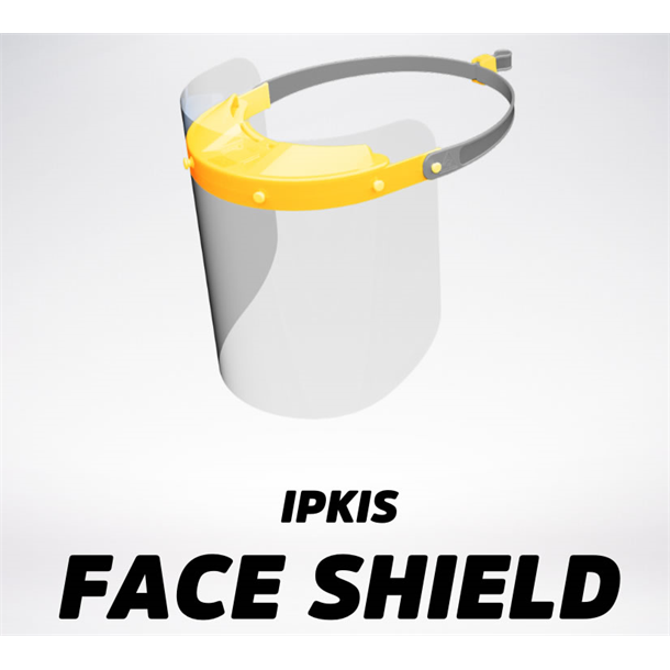 IPKIS Face Shield with Replaceable Anti Fog Clear Visor & Adjustable Headband