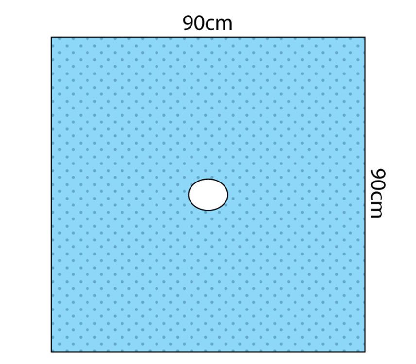 Impervious Drape Sterile W-Oval