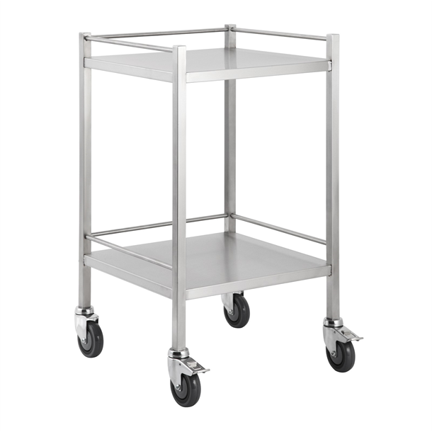 Instrument Trolley Stainless Steel 490mm x 490mm x 900mm 