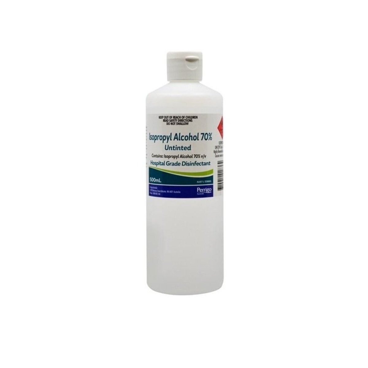 Isopropyl Alcohol 70% Hospital Grade Disinfectant Untinted 500ml