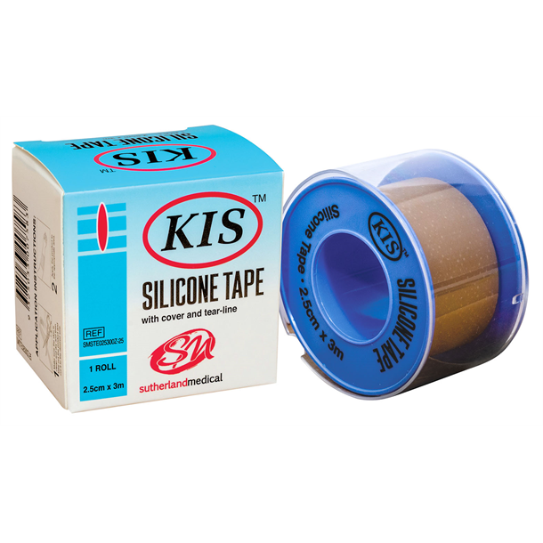 KIS Silicone Tape 2.5cm x 3m, Single Roll