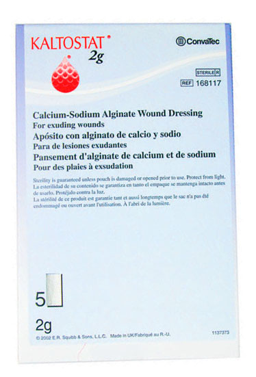Kaltostat Calcium Alginate Rope 2g. Pack of 5