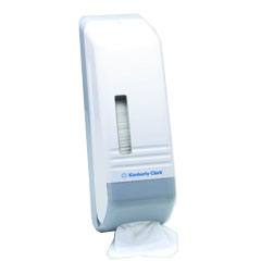 Kleenex White and Grey Standard ABS Plastic Lockable Dispenser