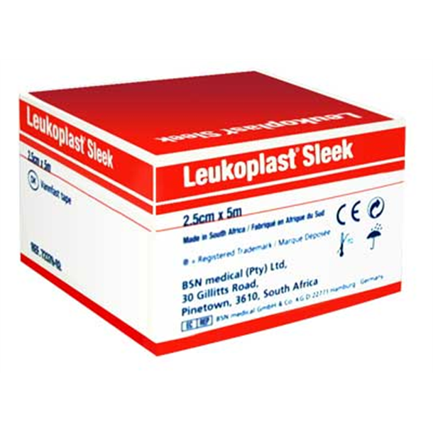Leukoplast Sleek Plaster 2.5cm x 5m Roll (contains latex)