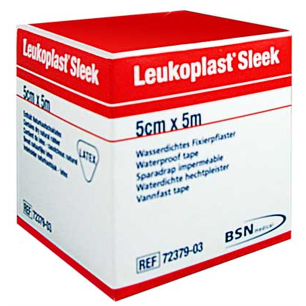 Leukoplast Sleek Plaster 5cm x 5m Roll (contains latex)