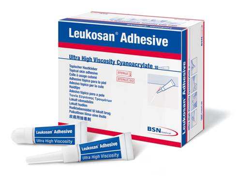 Leukosan Adhesive Topical Wound Closure Glue 0.7ml Tubes. Pack of 10