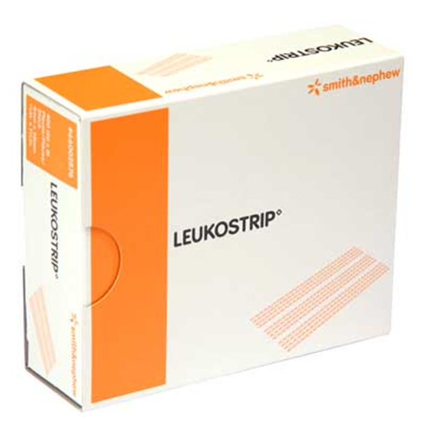 Leukostrip S Tan Wound Closure Strips 6.4mm x 76mm. 50 Packets of 3.