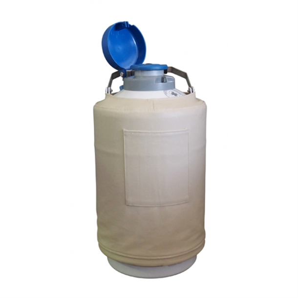 Liquid Nitrogen Dewar 10Litre for Liquid Nitrogen Storage with Ladle and Leather Outer Bag