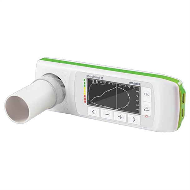 MIR Spirobank II Basic USB Spirometer with Winspiro PRO Software. Requires Disposable Turbines, not Included.