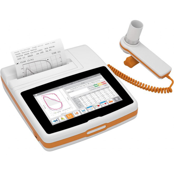 MIR Spirolab 4 Colour Spirometer with In-Built Printer and Winspiro PRO Software. Requires Disposable Turbines, not Included.