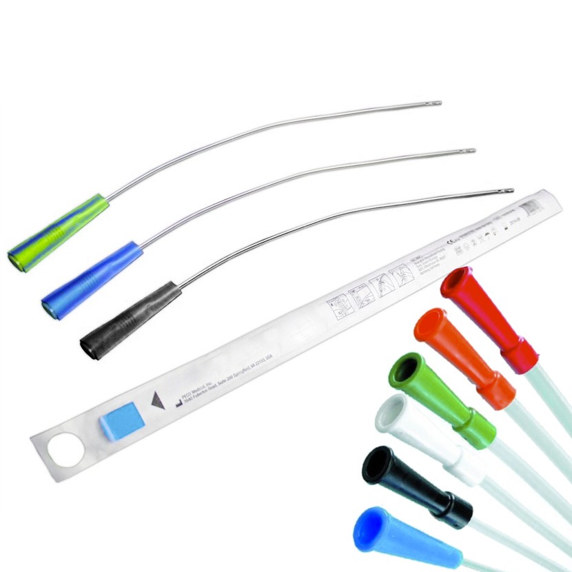 MMD Nelaton Female Catheter Standard with Blue Sleeve 12FG x 20cm. Each
