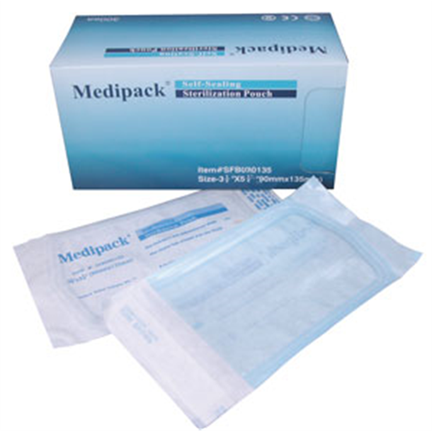 Medipack Autoclave Bags 70mm x 230mm. Box of 300