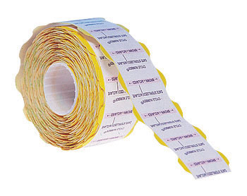 Meditrax Label for Meditrax Gun - Yellow. Roll of 700