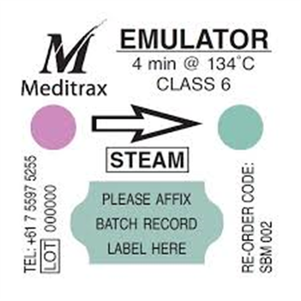 Meditrax Surgery Emulator Labels Class 6. Pack of 150