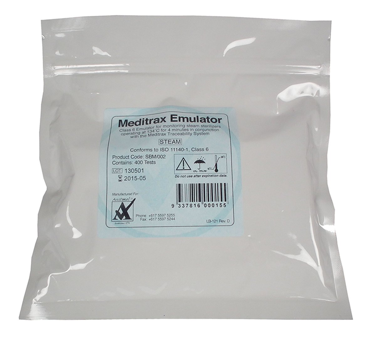 Meditrax Tracking Emulator Label Class 6. Pack of 400