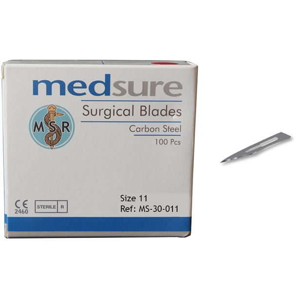 Medsure Scalpel Blades Sterile #11 Box of 100