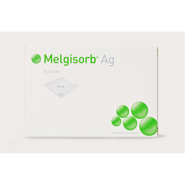 Melgisorb Ag 5cm x 5cm Box of 10