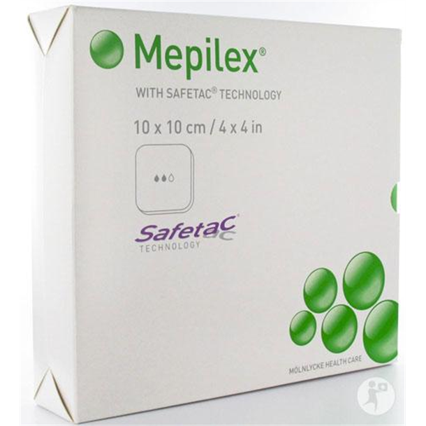 Mepilex Borderless Dressing 10cm x 10cm. Box of 5