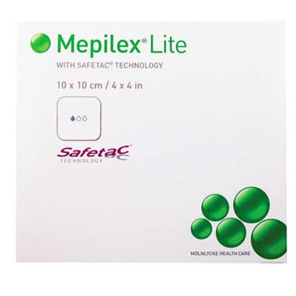 Mepilex Light Dressing 10cm x 10cm. Box of 5