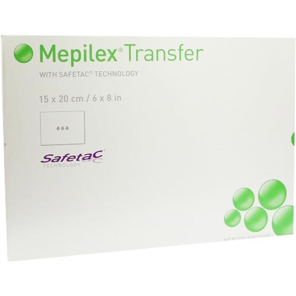 Mepilex Transfer Dressing 15cm x 20cm. Box of 5