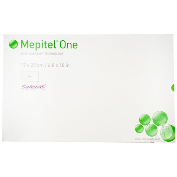 Mepitel One Absorbent Dressing 17cm x 25cm. Box of 5
