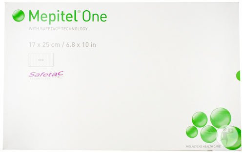 Mepitel One Wound Contact Layer Dressing 17cm x 25cm. Box of 5