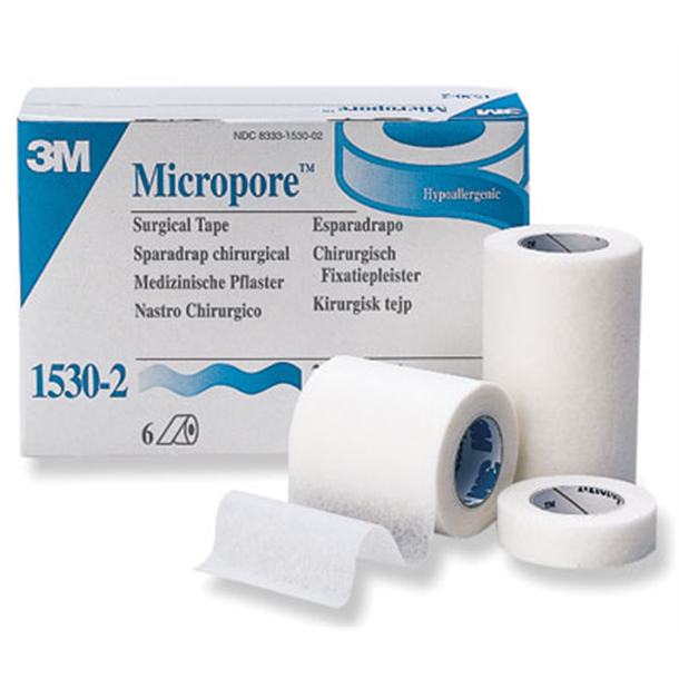 Micropore Tape 12.5mm x 9.1m. Pack of 24