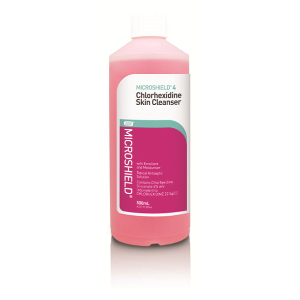Microshield 4 - Hand Wash 500ml Chlorhexidine 4% 