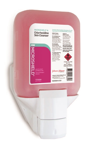 Microshield 4 - Hand Wash Cassette 1.5L Chlorhexidine 4%