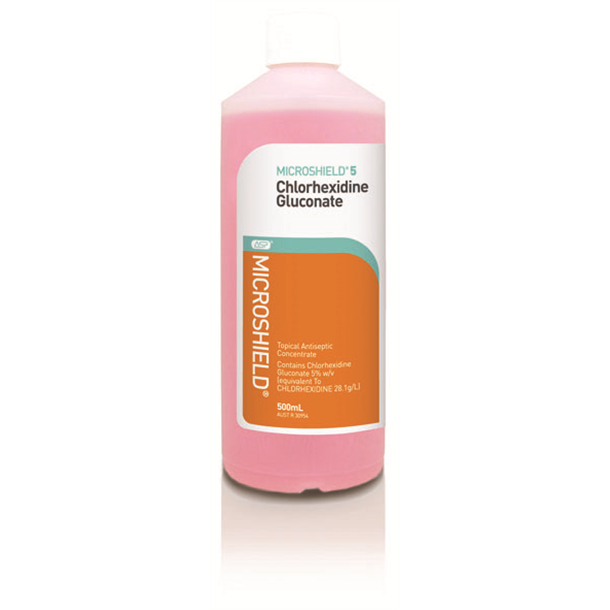 Microshield 5 - 500ml Chlorhexidine 5%