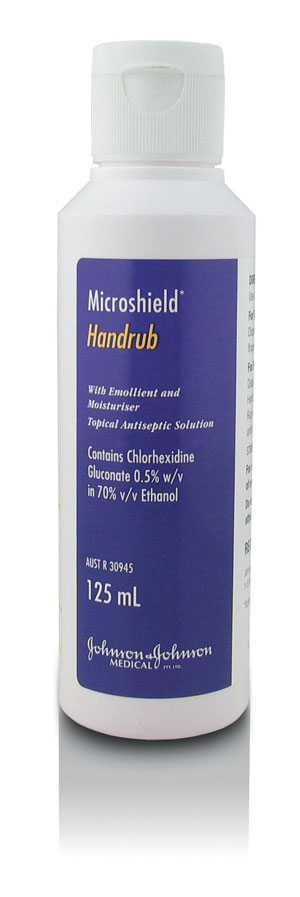 Microshield Handrub 125ml Ethanol 70% Chlorhexidine 0.5%