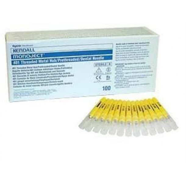 Monoject Disposable Dental Needle 30G Short. Box of 100