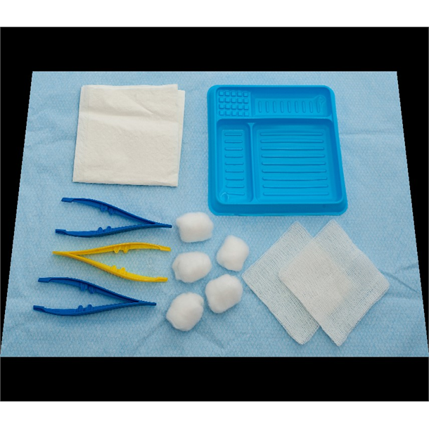 Multigate Medical Basic Dressing Pack with Gauze Swabs and Cotton Balls. Carton of 160