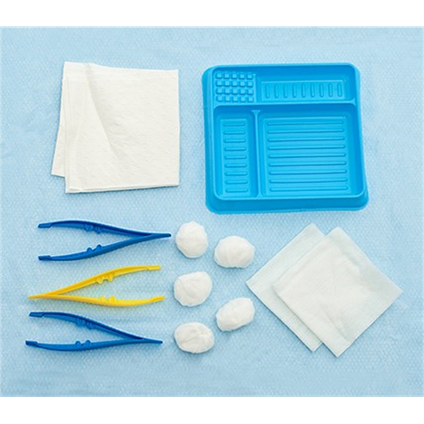 Multigate Medical Basic Dressing Pack with Non-woven Balls Sterile. Carton of 160 (8 Packs of 20) 