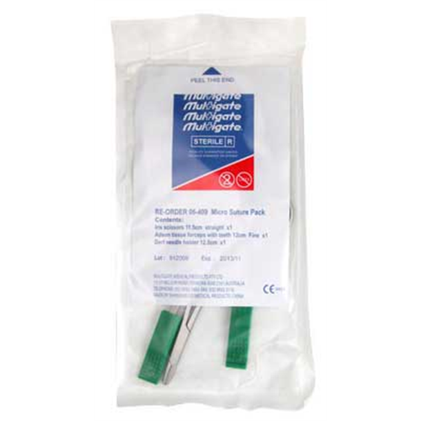 Multigate Medical Micro Suture Instruments Only Pack. Single.