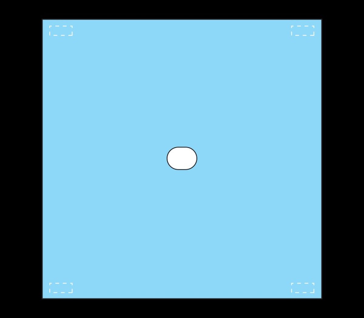 Multigate Medical Protex4 Drape with Adhesive Oval Aperture & Adhesive Corner Tabs 75cm x 75cm, Box of 100