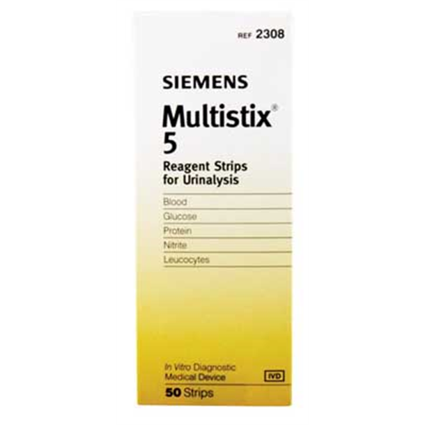 Multistix 5 Urine Test Strips. Pack of 50