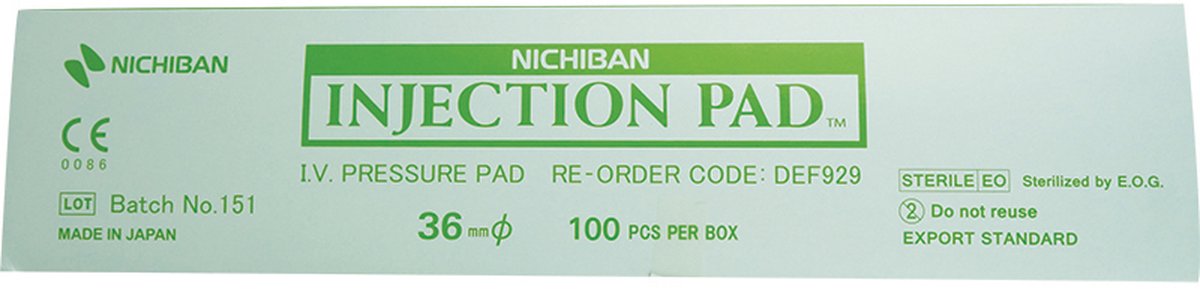 Nichiban IV Pressure Injection Pad. Box of 100