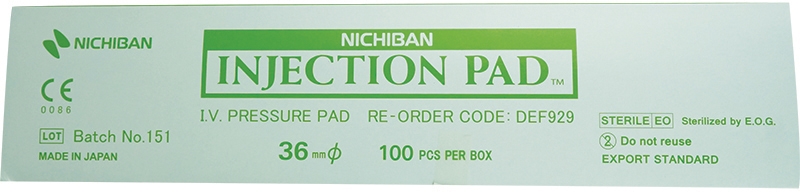 Nichiban Pressure Injection Pad. Box of 100