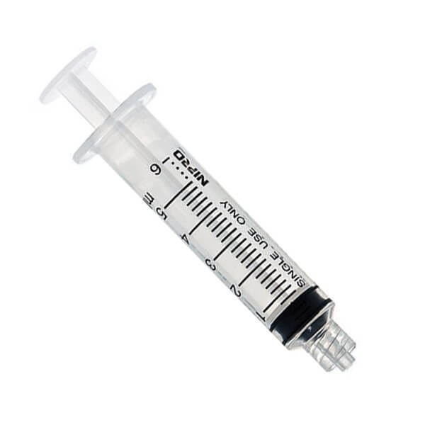 Nipro Syringe 5ml Luer Lock. Box of 100