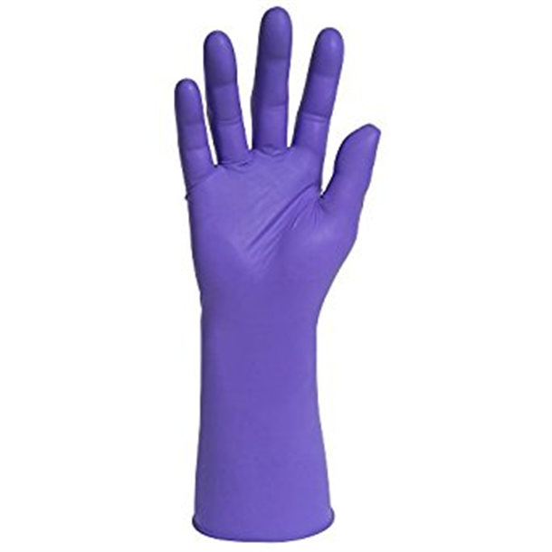 Nitrile Exam Gloves Extra Large Purple with Long Cuff. Carton of 10 Boxes of 50