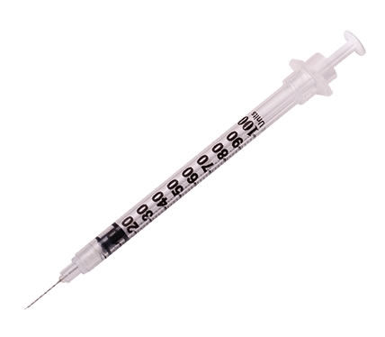 1MlInsulinSafetySyringe29GX12NeedleBoxOf100