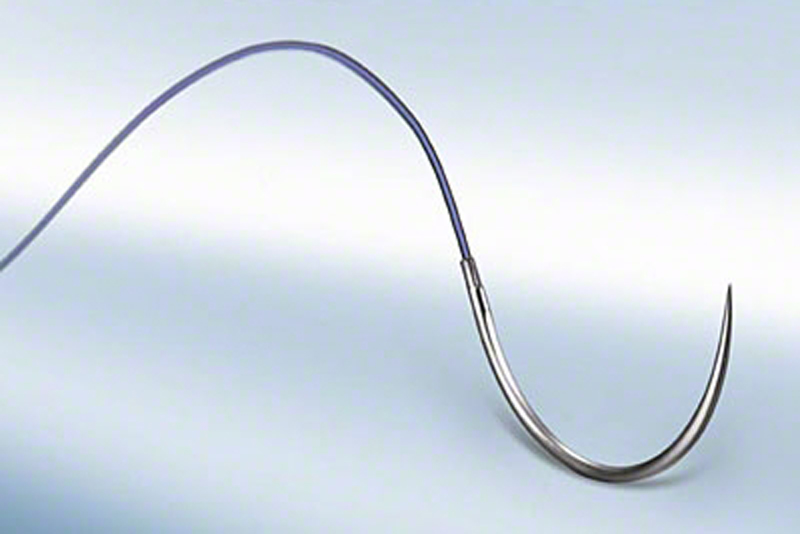 2/0 Monosyn Violet Suture 24mm 3/8 Reverse Cutting Needle, 70cm. Pack of 36