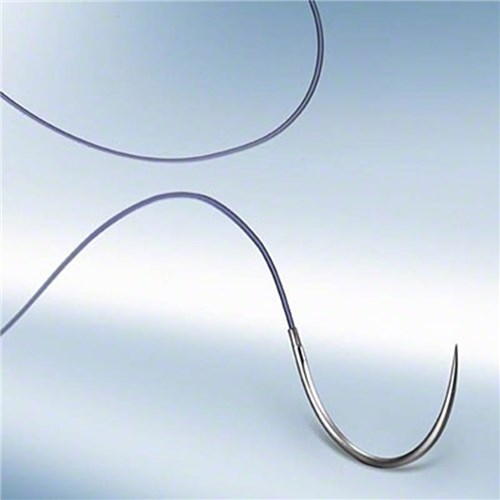 3/0 Monosyn Quick Suture 26mm 1/2 Circle Round Body HR26 Needle, 70cm Undyed. Box of 36