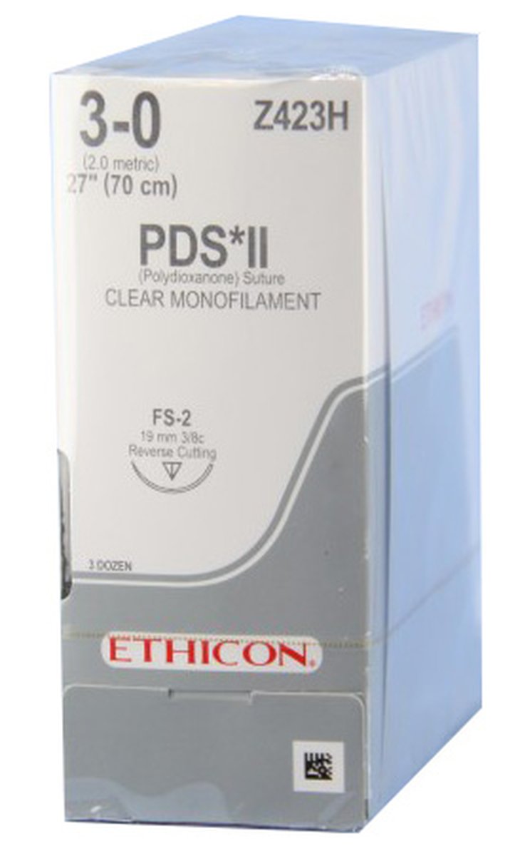 3/0 PDS SUTURE 18.7MM, 70CM. BOX OF 36